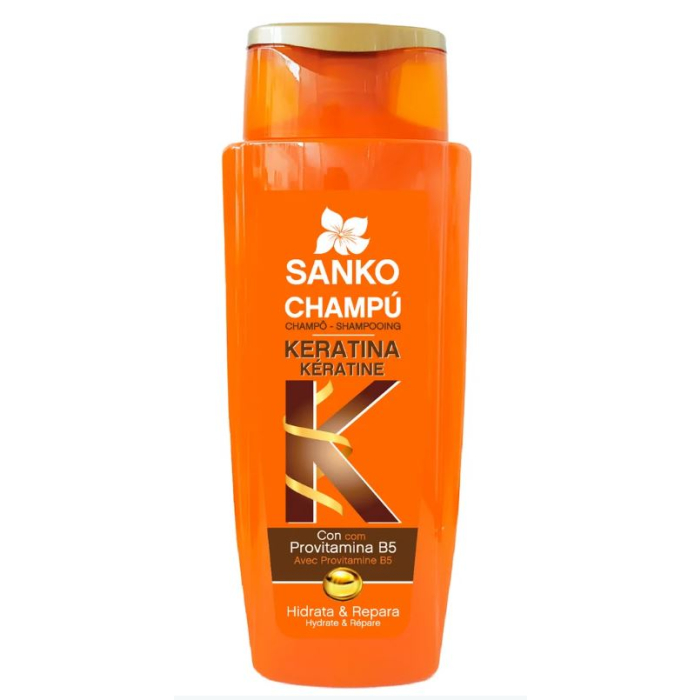 Sanko Shampoing Kératine avec Pompe Doseuse