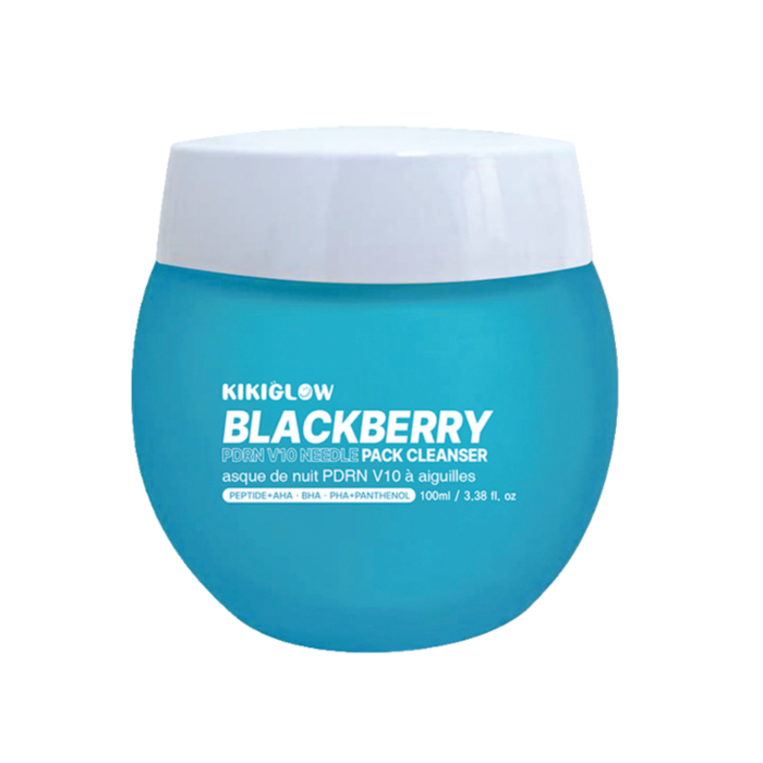Kikiglow Masque Nettoyant Visage Blackberry PDRN V10 Needle Shot