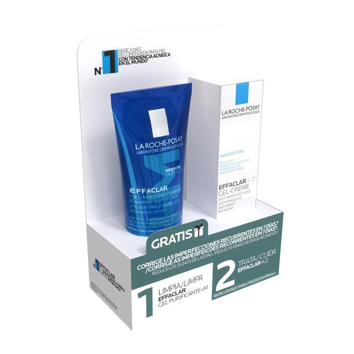 La Roche-Posay Pack Effaclar A.Z. Gel Crème Anti Imperfections + Effaclar Gel Mousse