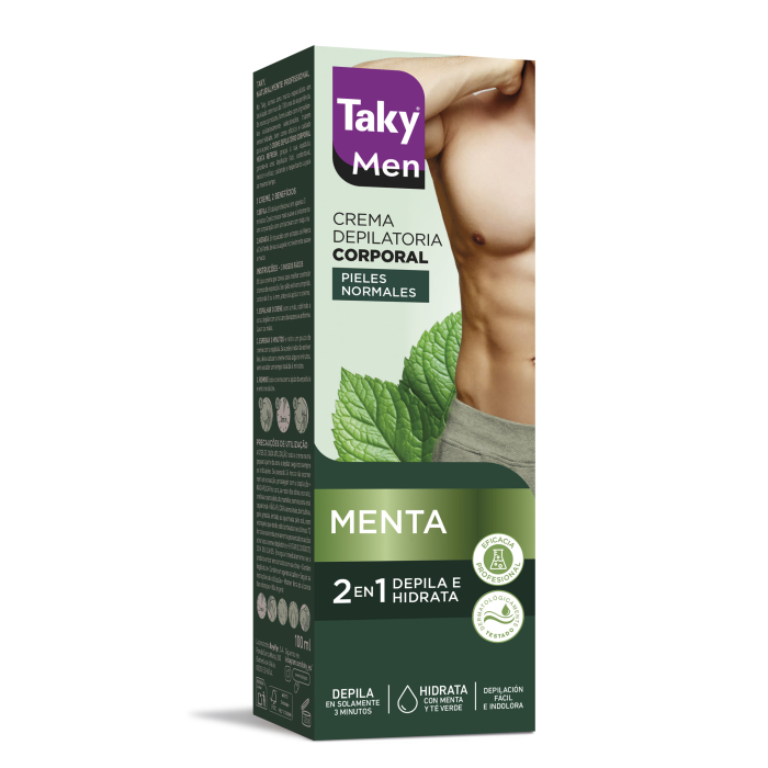 Taky Crème Dépilatoire Homme Corporelle Menthe