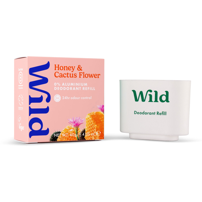 Wild Déodorant naturel stick rechargeable Miel & Fleur de Cactus 40 gr