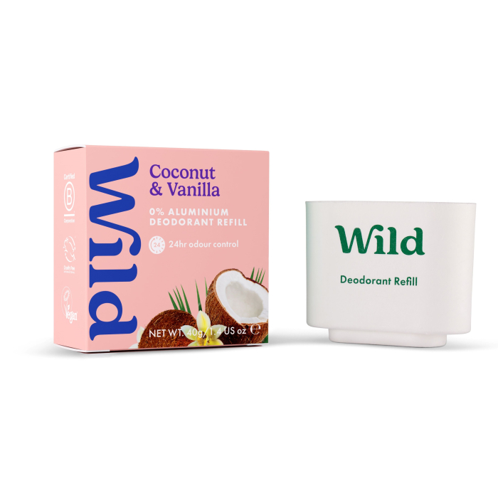 Wild Déodorant naturel stick rechargeable Coco & Vanille 40 gr