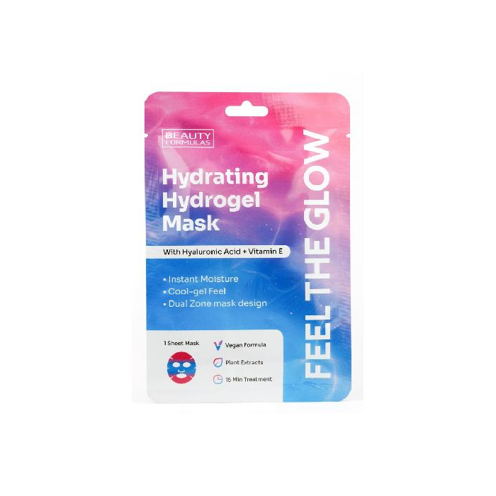 Beauty Formulas Masque hydratant en hydrogel Acide Hyaluronique & Vitamine E