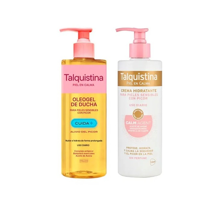 lacer Pack Talquistina Oléogel de Douche + Crème Hydratante