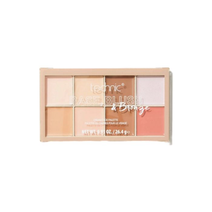 Technic Palette Visage Crème Base, Blush et Bronzant