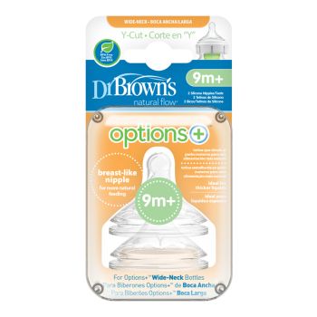 Options+ Tétines en Y à col large Flux accru pour les liquides plus épais