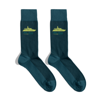 Calzini Yatch Club Blank Navy Blue