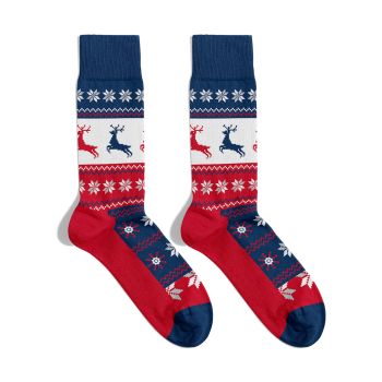 Calzini con vischio di Natale