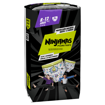 Ninjamas Pyjama Pants Sous-vêtements Absorbants Nuit 8-12 ans