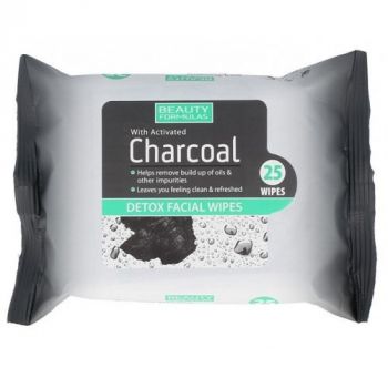 Lingettes détox au charbon actif