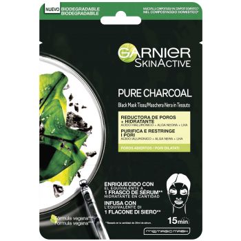 Masque Tissu Charbon Noir Pure Charcoal