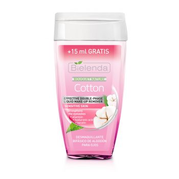 Démaquillant biphasé coton pour peaux sensibles