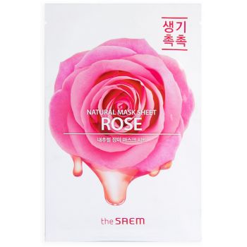 Masque du visage aux roses