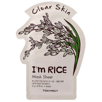 I'm Rice Mask Sheet Masque Visage Éclat