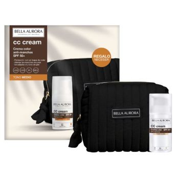 Crème CC Antimanchas SPF 50+ Teinte Moyenne + Nécessaire