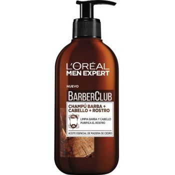 Shampoing 3-en-1 Barbe, Cheveux et Visage Barber Club
