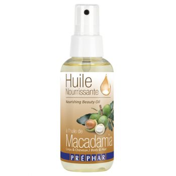 Huile Nutritive à l’Huile de Macadamia pour Corps et Cheveux