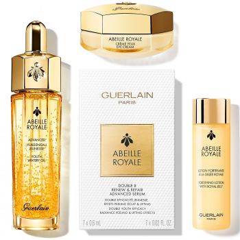 Coffret du Programme Anti-Âge Découverte Abeille Royale : huile , sérum, lotion et crème