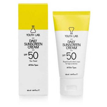 Crème Solaire Visage SPF50 Tous Types de Peaux