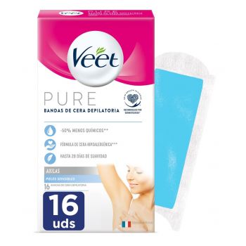 Bandes de cire froide dépilatoires pour aisselles