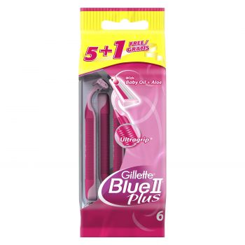 Blue II Plus 6 Rasoirs Jetables