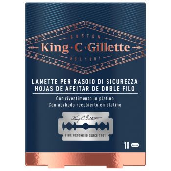 Lames de rasoir double tranchant Gillette King C.