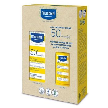 Pack Lait Solaire Très Haute Protection SPF50 + Stick Solaire Haute Protection SPF50+.