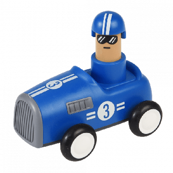 Voiture de Course à Pousser Bleue