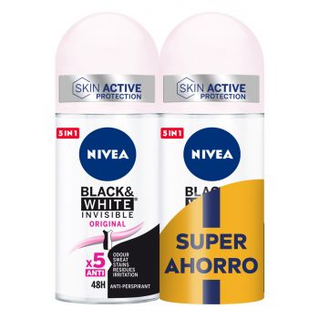 Déodorant Black & White Invisible Original Duple Économie