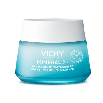 Gel Sorbet Matifiant Hydratant 48H Minéral 89