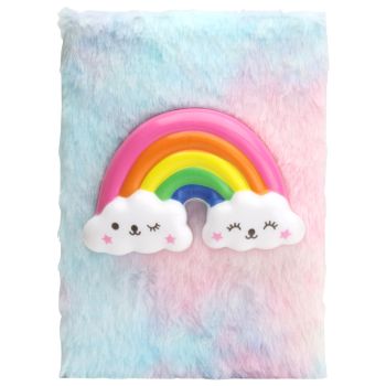 Carnet Peluche Arc-en-Ciel