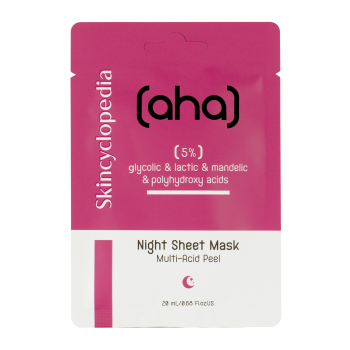 Masque Peeling Facial de Nuit à l'Acide Glycolique, Lactique, Mandélique et Polyhydroxy