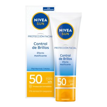 Protection solaire visage effet matifiant