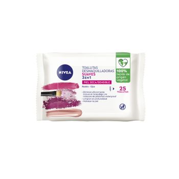 Lingettes Démaquillantes Douces 3in1  Peau Sèche/Sensible