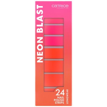Feuilles à Ongles Neon Blast Rose et Orange