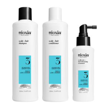 Kit Système 3 Traitement Capillaire Cheveux Colorés Affaiblissement Léger