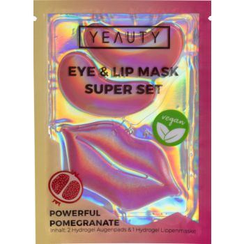Super Set Masque pour les Yeux et les Lèvres Powerful Pomegranate