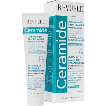 Ceramide Gel pour le Visage de Nuit Anti-imperfections