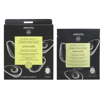 Masque tissu hydratant et adoucissant à l’avocat