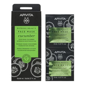 Express Beauty Masque Visage Hydratant au Concombre