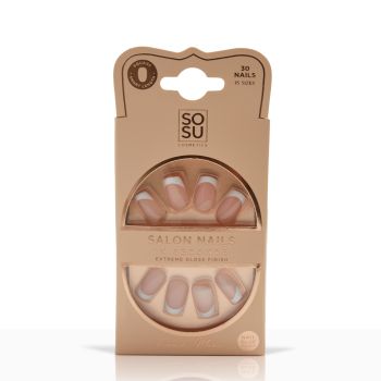 Salon Nails In Seconds Faux Ongles French Mani