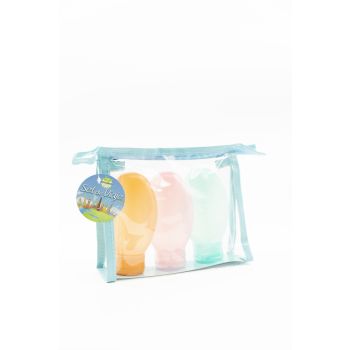 Set de Voyage 3 Flacons Rechargeables Colorés