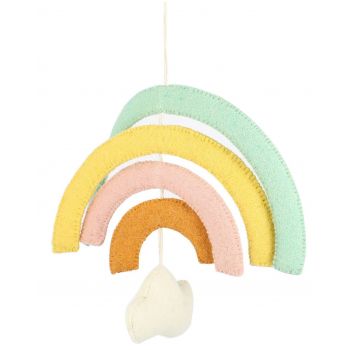 Mobile Arc-en-ciel Pastel Naturel
