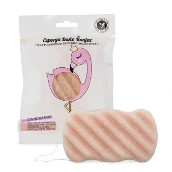 Éponge konjac à l’argile rose