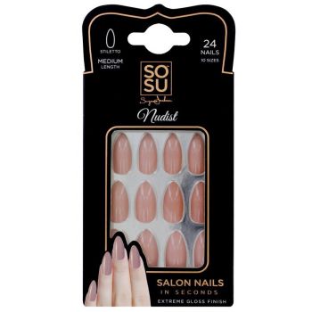 Faux Ongles Stiletto Nudist