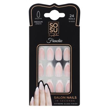 Faux ongles Stiletto Frenchie
