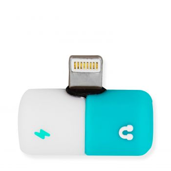 Adaptateur Double 2 en 1 Audio + Charge
