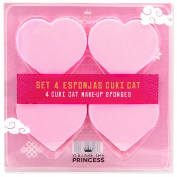 Set 4 Eponges Cuki Cat You Are The Princess
