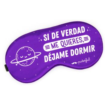 Masque de Sommeil Satin Violet Laissez-moi Dormir
