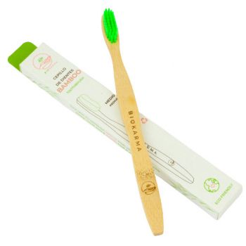 Brosse à dents en bambou Biokarma normale medium
